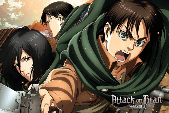 Attack On Titan Season 2 Scouts - plakat anime