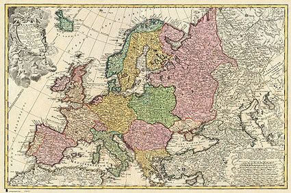 Antyczna Mapa Europy - plakat