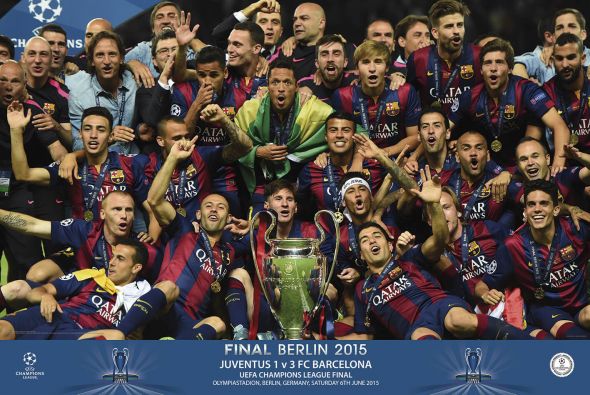 FC Barcelona Champions - plakat