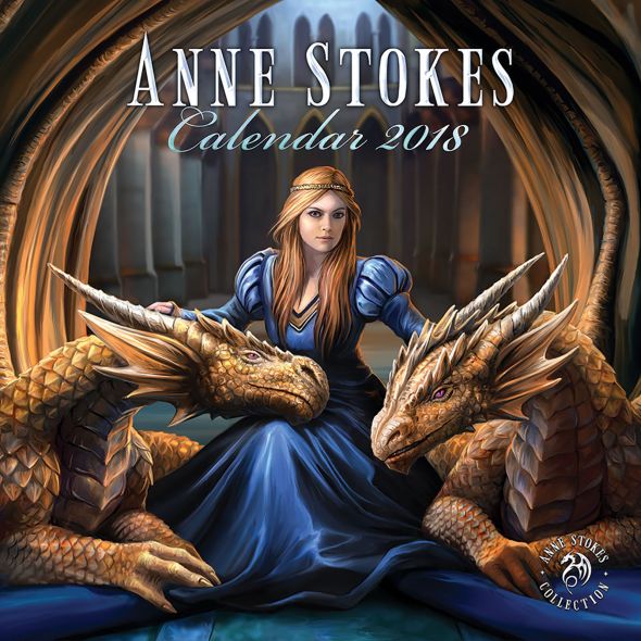 Anne Stokes - kalendarz 2018