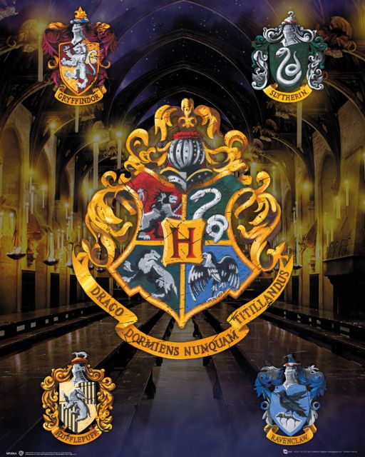 Harry Potter House Crests - plakat filmowy