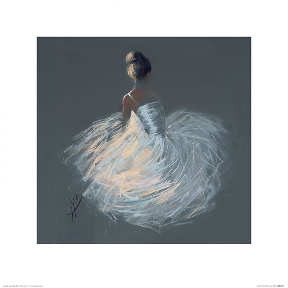 Tutu - reprodukcja z baletnicą w białej suknii