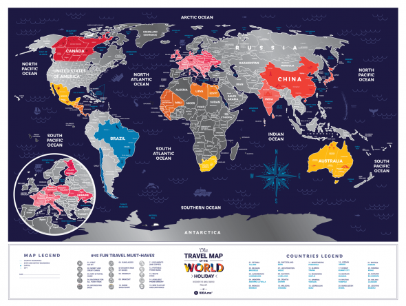 Holiday World - Mapa zdrapka