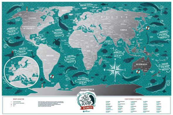 Marine World - Mapa zdrapka