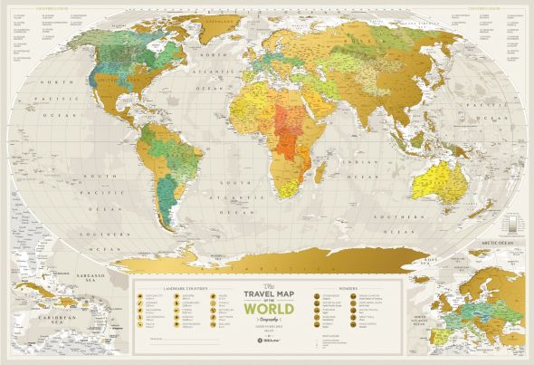 Geography World - Mapa zdrapka