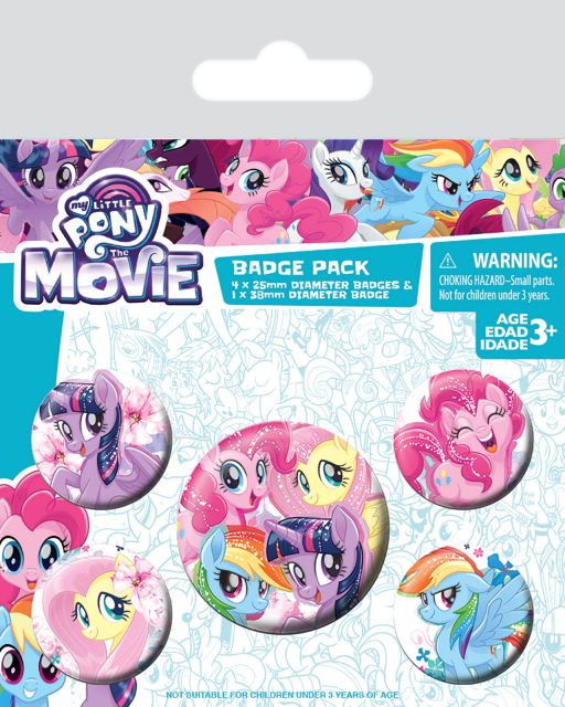 My Little Pony Movie (Friendship Blooms) zestaw 5 przypinek