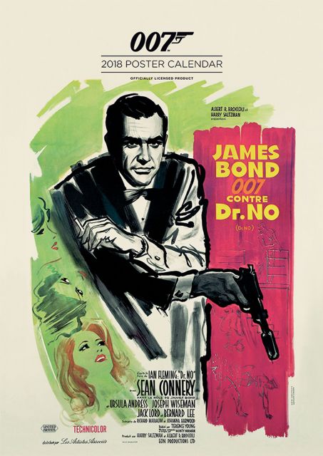 James Bond - kalendarz na ścianę 2018