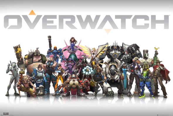 Overwatch Characters - plakat gamingowy