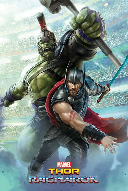 Thor Ragnarok (Thor And Hulk) - plakat