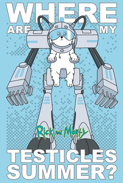 Rick and Morty (Where Are My Testicles) - plakat