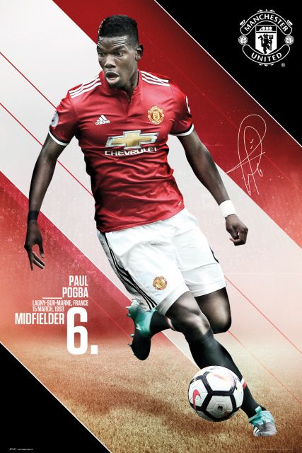Manchester United Pogba 17/18 - plakat