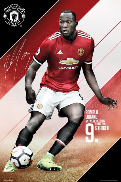 Manchester United Lukaku 17/18 - plakat