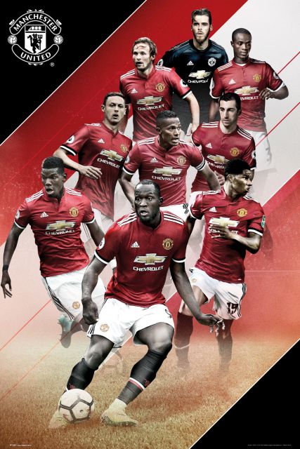 Manchester United Zawodnicy 17/18 - plakat 61x91,5 cm