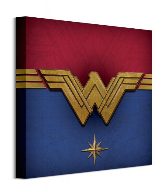 Wonder Woman Emblem - obraz na płótnie o wymiarach 40x40 cm