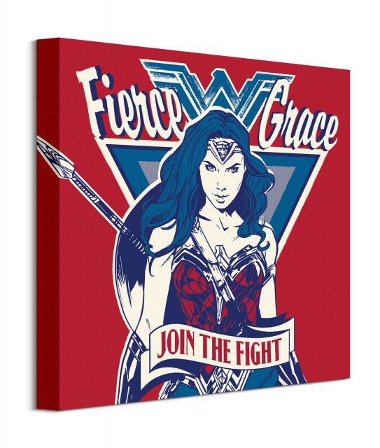 Wonder Woman Join The Fight - obraz na płótnie o wymiarach 40x40 cm