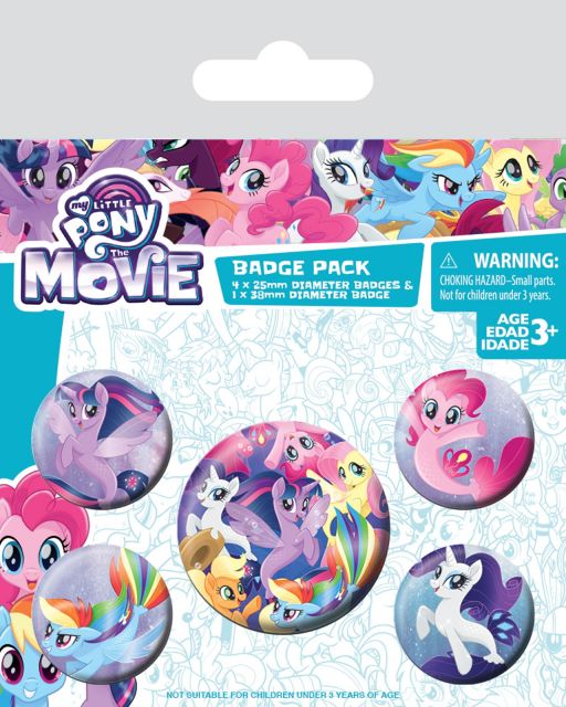 My Little Pony Movie (Sea Ponies) - przypinki