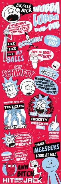 Rick and Morty Cytaty - plakat z serialu