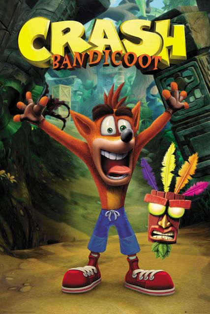 Crash Bandicoot - plakat z gry