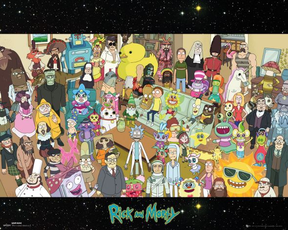 Rick and Morty Cast - plakat z serialu