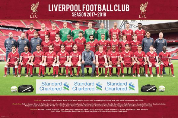 Liverpool Team Photo 17/18 - plakat