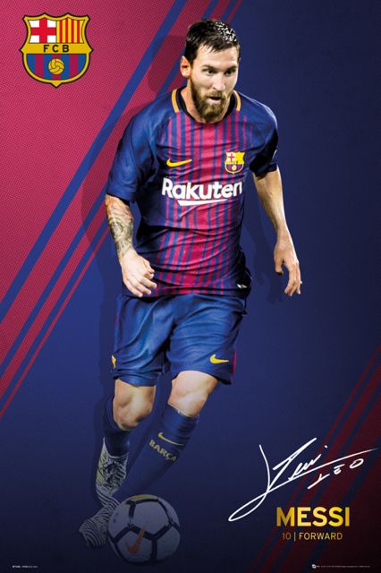 Barcelona Messi 17/18 - plakat
