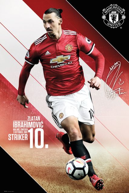 Manchester United Ibrahimovic 17/18 - plakat