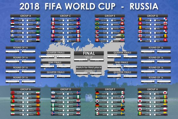 FIFA World Cup Russia 2018 - plakat w wersji angielskiej