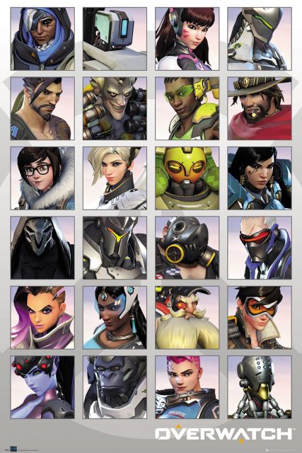 Overwatch Characters - plakat z gry