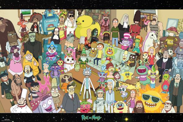 Rick and Morty Cast - plakat