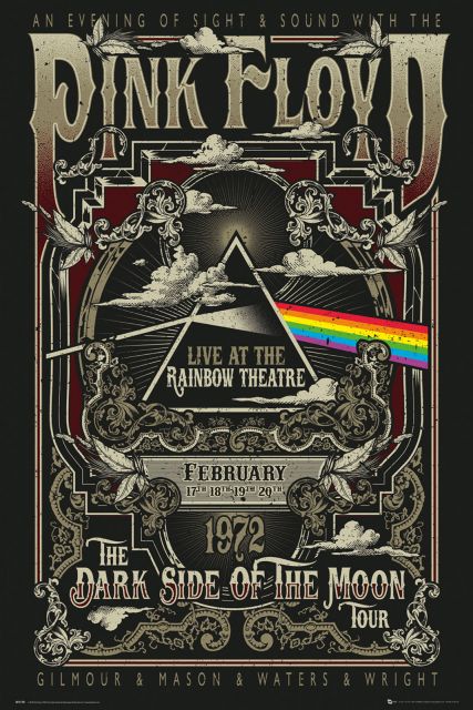 Plakat z zespołem Pink Floyd