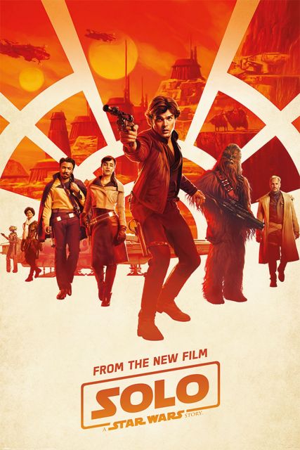 Plakat z obsadą z filmu Star Wars Han Solo