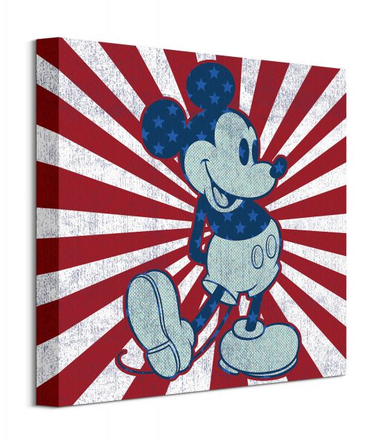 Mickey Mouse Starburst - obraz na płótnie 40x40 cm