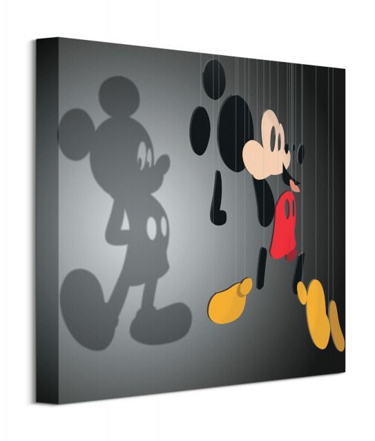Mickey Mouse Shadow Puppet - obraz na płótnie 40x40 cm