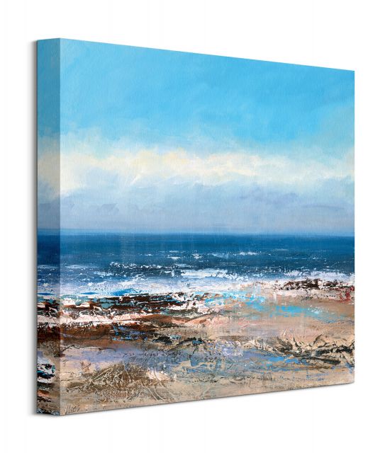 Sunlit Sea - obraz na płótnie 40x40 cm