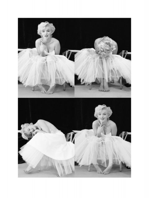 Marilyn Monroe Ballerina Sequence, czarno biała reprodukcja ścienna