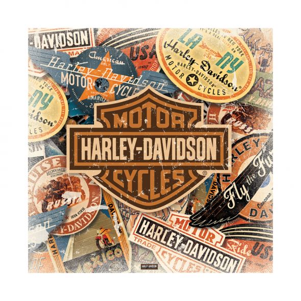 Reprodukcja z retro logiem Motor Harley-Davidson Cycles
