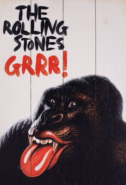 Rolling Stones (Grr!) - obraz na drewnie