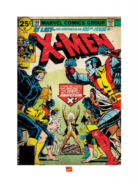 Marvel Komiks - reprodukcja przedstawiająca bohaterów X-mena