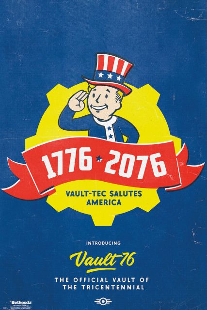 Fallout 76 Tricentennial - plakat gamingowy