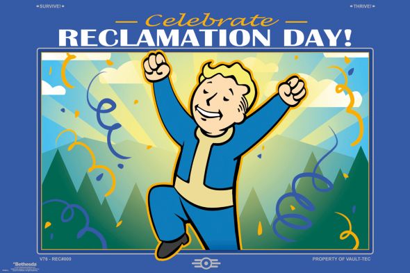 Fallout 76 Reclamation Day - plakat dla gracza