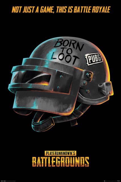 PUBG Born To Loot - plakat na ścianę dla gracza