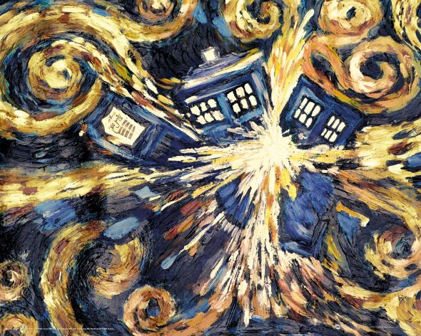 Eksplodująca Tardis - plakat z serialu Doctor Who