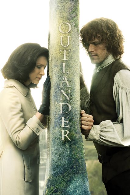 Outlander Divided - plakat z Claire i Jamie