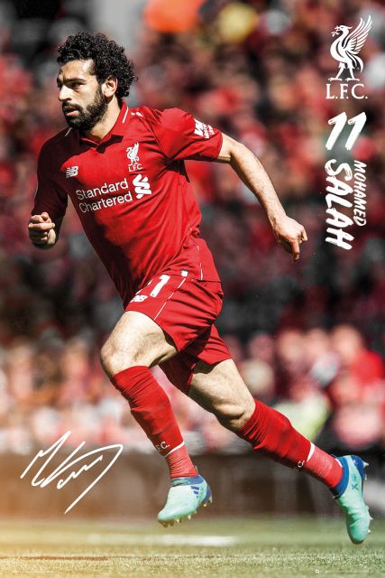 Plakat z zawodnikiem Liverpool FC Mohamed Salah 18/19