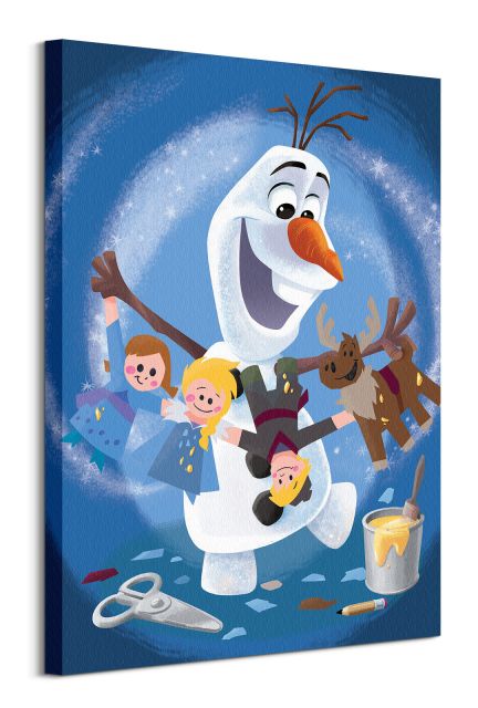 Olaf's Frozen Adventure Characters - obraz na płótnie 60x820 cm