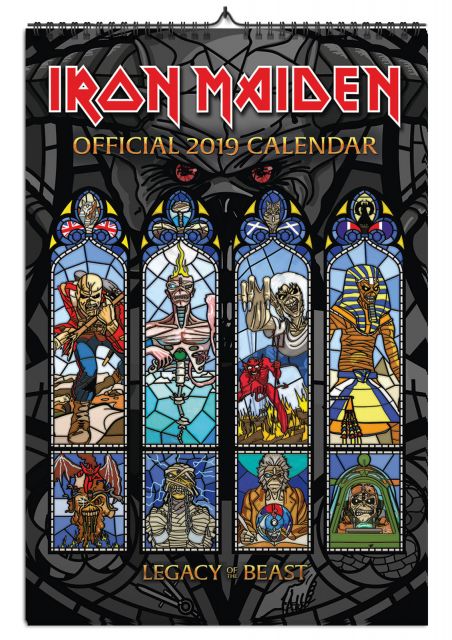 Kalendarz A3 Iron Maiden na 2019 rok