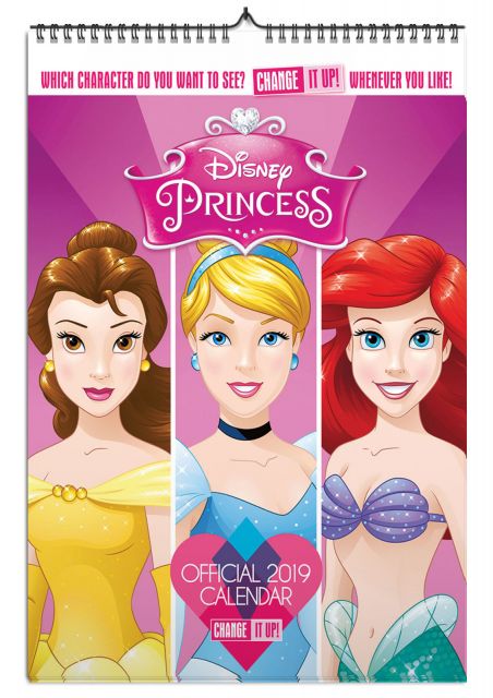 Księżniczki Disneya - kalendarz A3 na 2019 rok