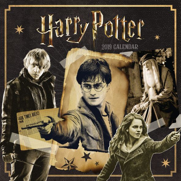 Kalendarz na nowy rok 2019 z Harry'm Potter'em