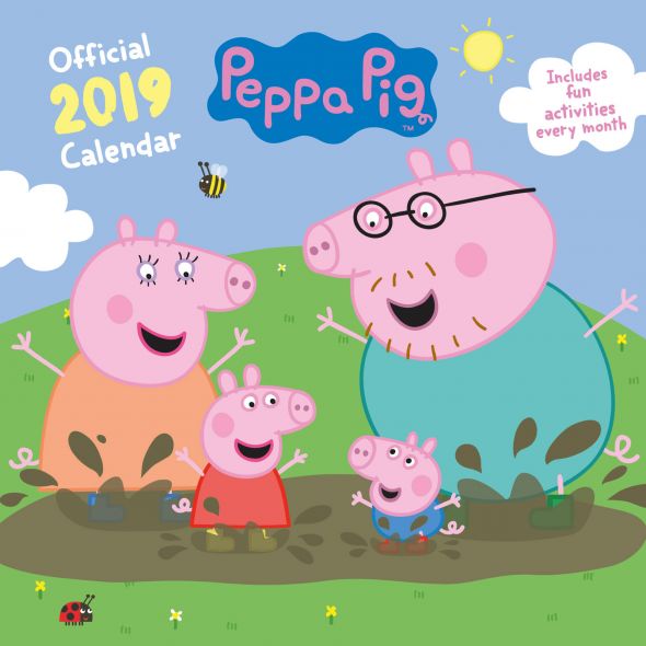 Kalendarz na 2019 rok ze Świnką Peppą
