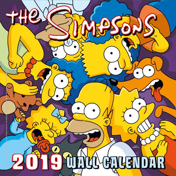Kalendarz Simpsonowie na 2019 rok